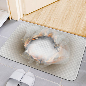 Burning Hole Print Indoor Door Mat