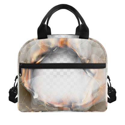 Burning Hole Print Insulated Lunch Bag