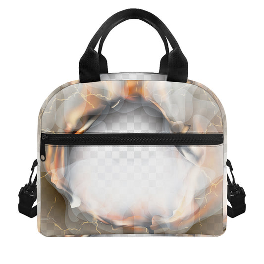 Burning Hole Print Insulated Lunch Bag