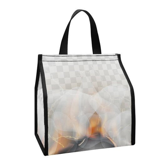Burning Hole Print Insulated Lunch Tote