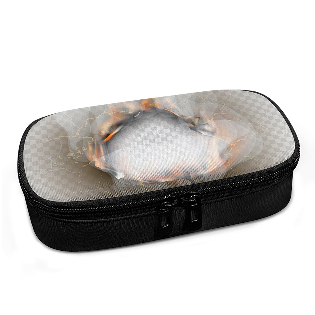 Burning Hole Print Insulin Cooler Travel Case