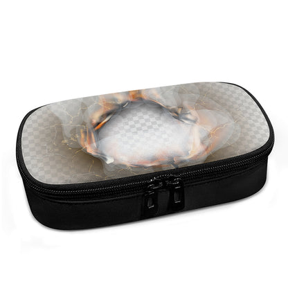 Burning Hole Print Insulin Cooler Travel Case