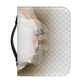 Burning Hole Print Leather Bible Cover