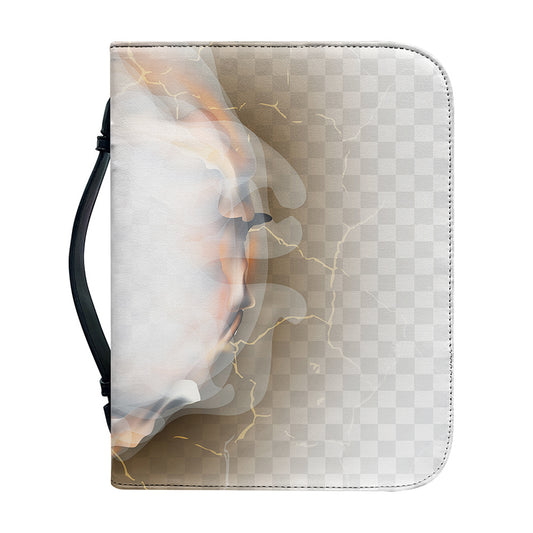 Burning Hole Print Leather Bible Cover