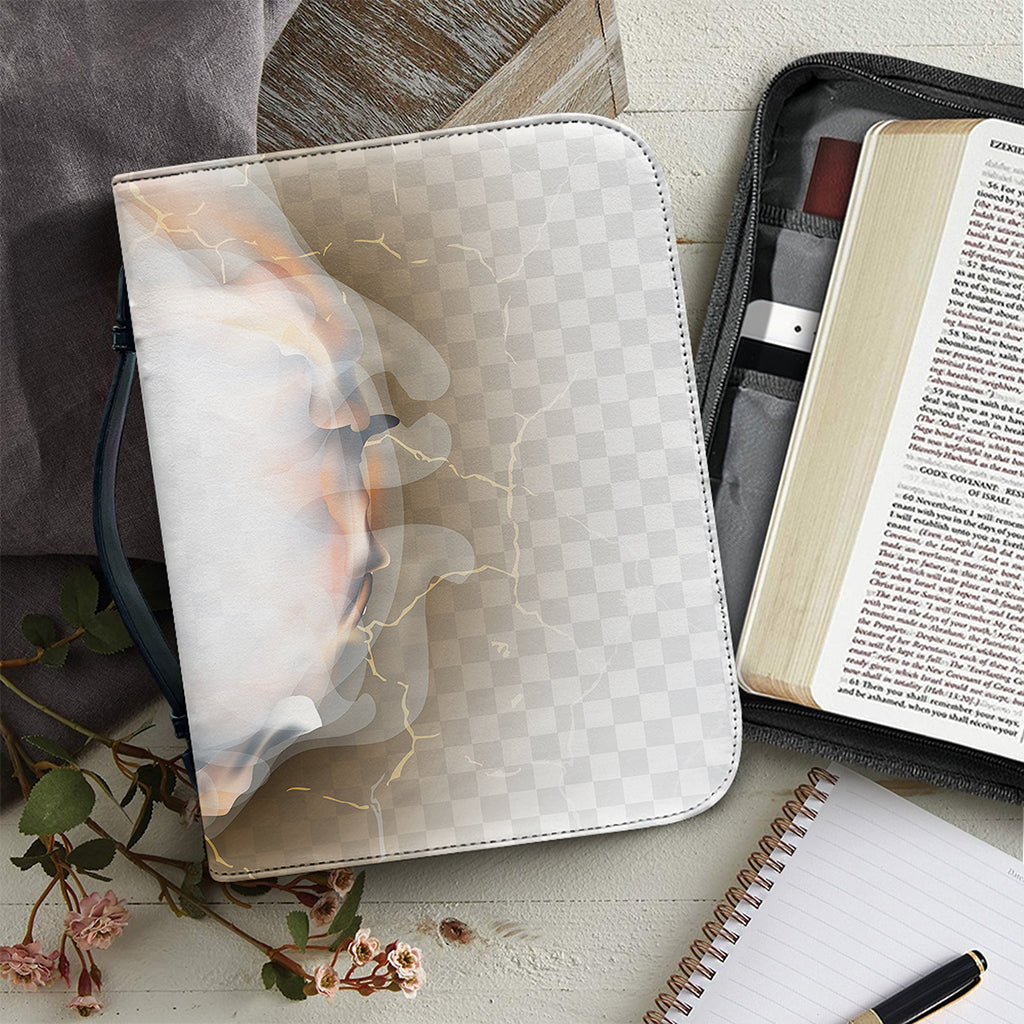 Burning Hole Print Leather Bible Cover