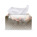 Burning Hole Print Leather Tissue Box Cover