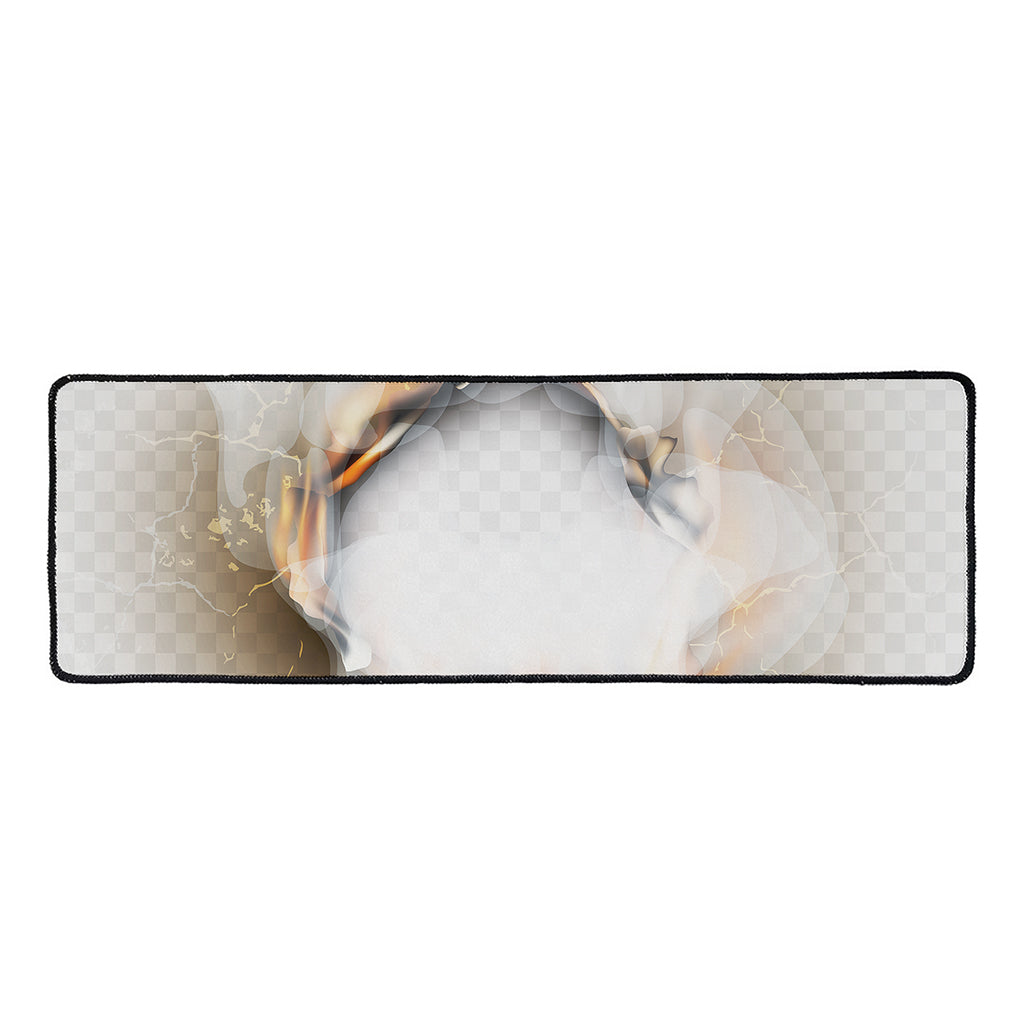 Burning Hole Print Long Kitchen Mat
