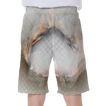 Burning Hole Print Men's Beach Shorts