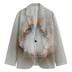 Burning Hole Print Men's Blazer