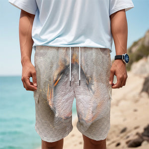 Burning Hole Print Men's Cargo Shorts