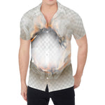 Burning Hole Print Men's Shirt