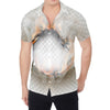 Burning Hole Print Men's Shirt