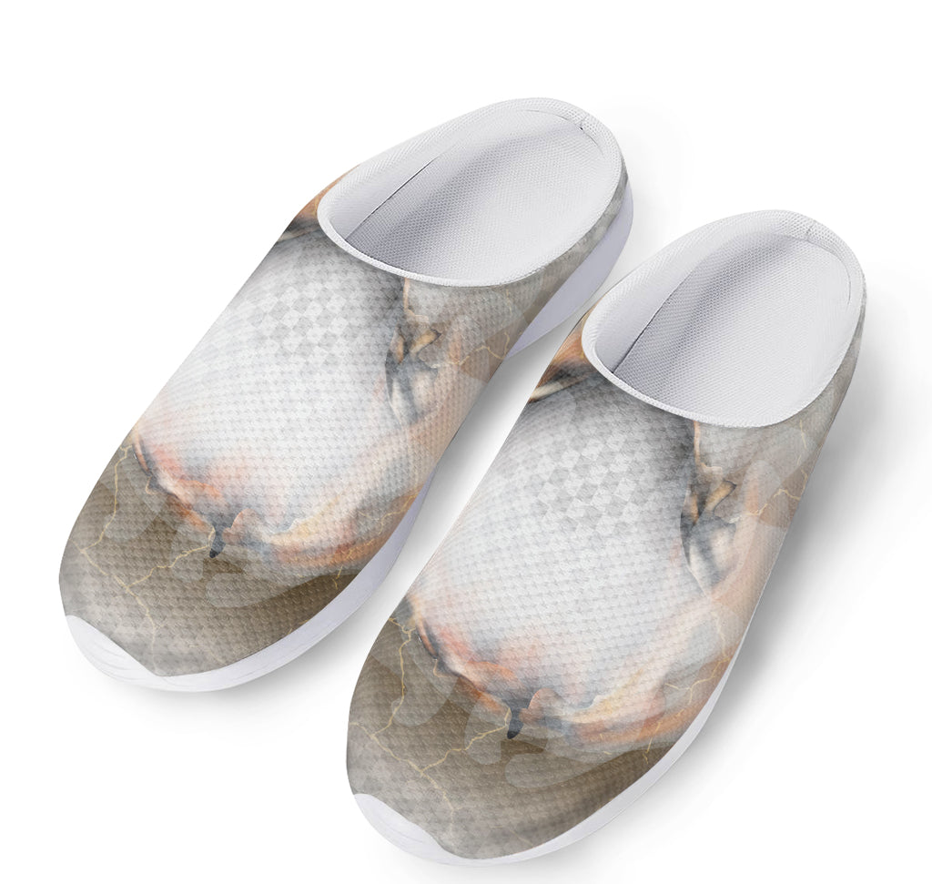 Burning Hole Print Mesh Casual Shoes