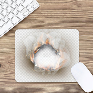 Burning Hole Print Mouse Pad