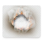 Burning Hole Print Mouse Pad