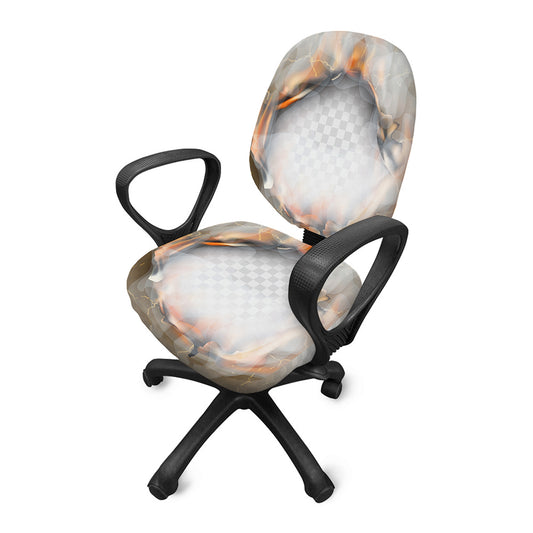 Burning Hole Print Office Chair Cover