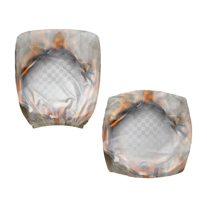 Burning Hole Print Office Chair Cover