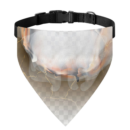 Burning Hole Print Over The Collar Dog Bandana