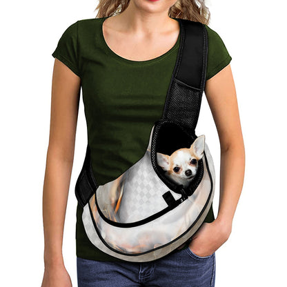 Burning Hole Print Pet Sling Carrier