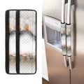 Burning Hole Print Refrigerator Handle Covers