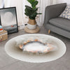 Burning Hole Print Round Rug