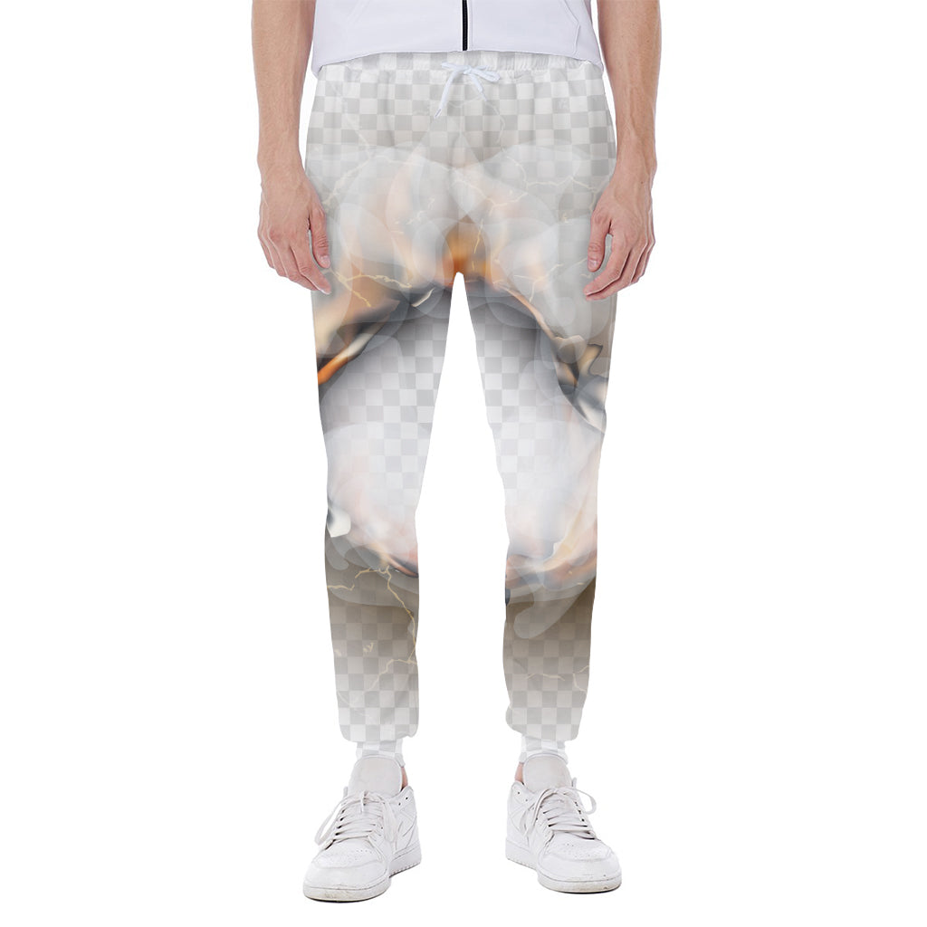 Burning Hole Print Scuba Joggers