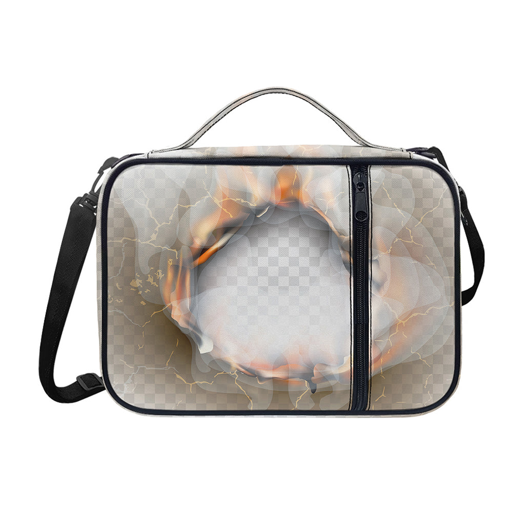 Burning Hole Print Shoulder Strap Bible Bag