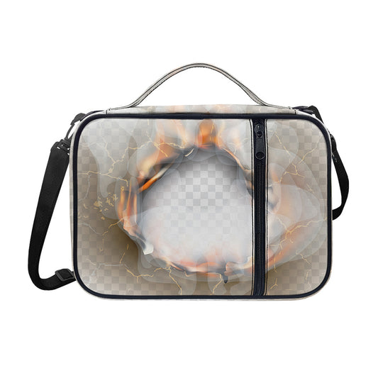 Burning Hole Print Shoulder Strap Bible Bag