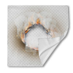 Burning Hole Print Silk Bandana