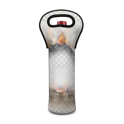 Burning Hole Print Single Neoprene Wine Tote