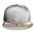 Burning Hole Print Snapback Cap