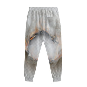 Burning Hole Print Sweatpants