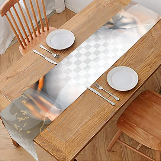 Burning Hole Print Table Runner