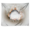 Burning Hole Print Tapestry