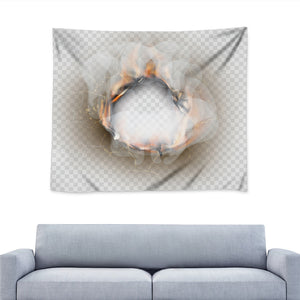 Burning Hole Print Tapestry