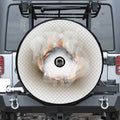 Burning Hole Print Tire Cover With Camera Hole