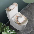 Burning Hole Print Toilet Lid And Tank Cover Set