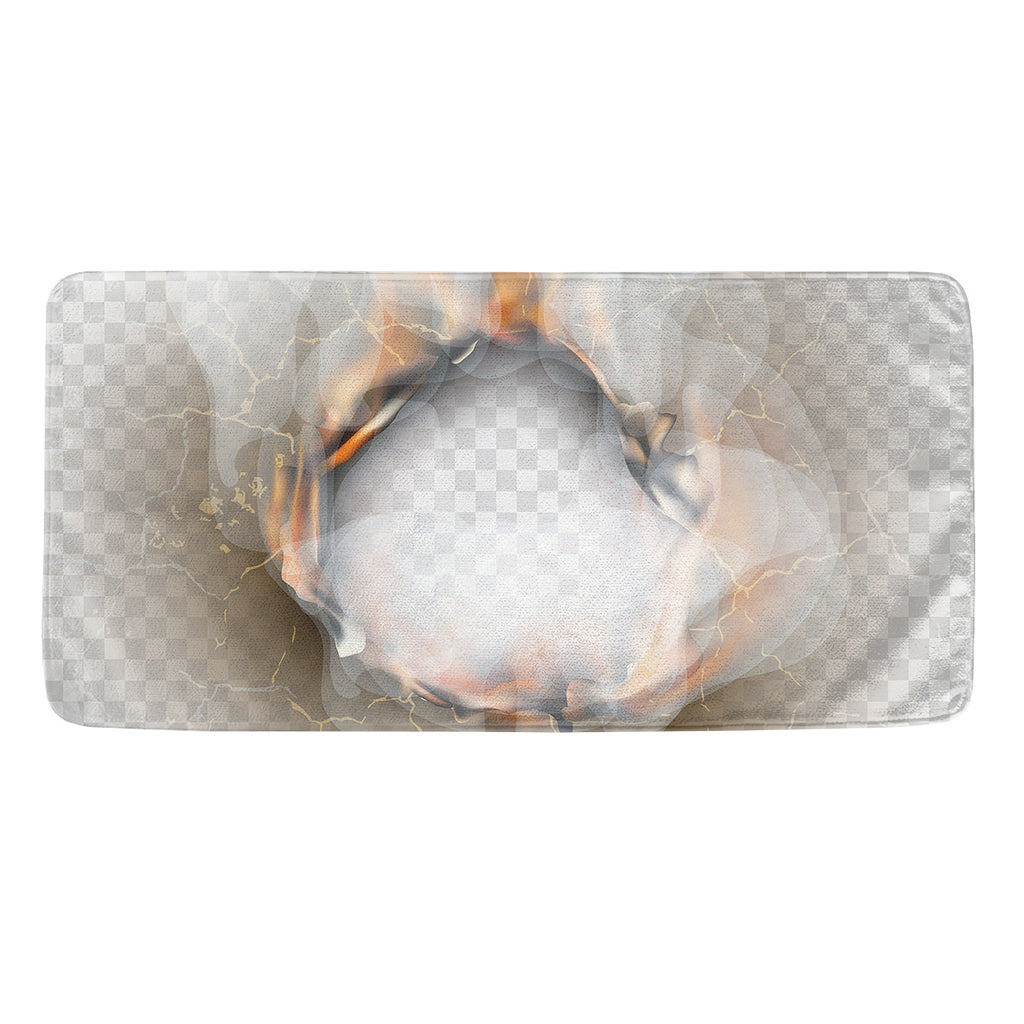 Burning Hole Print Towel