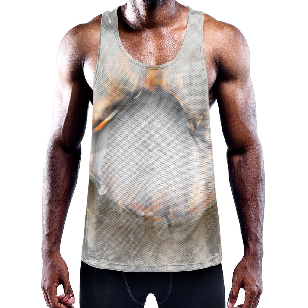 Burning Hole Print Training Tank Top