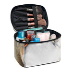 Burning Hole Print Travel Makeup Bag