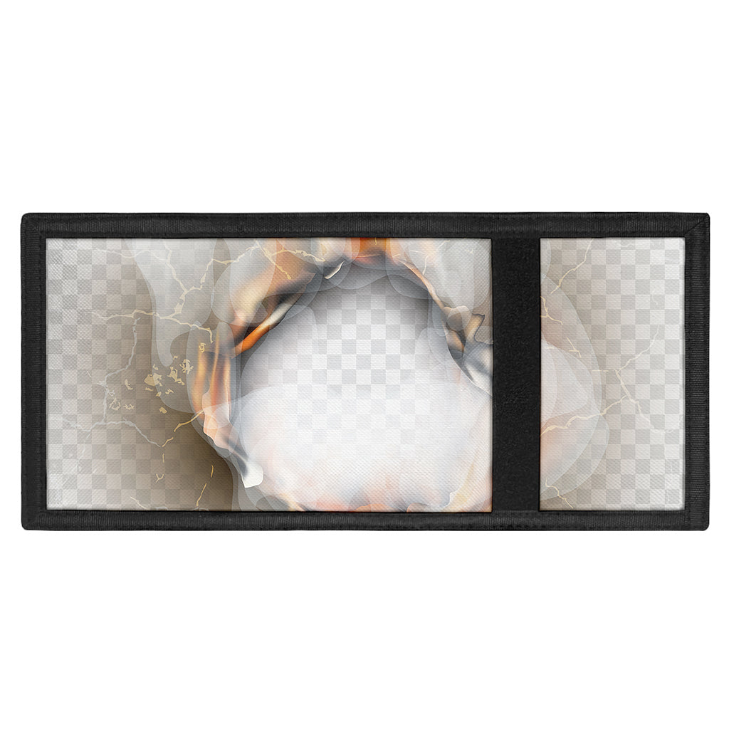 Burning Hole Print Trifold Wallet