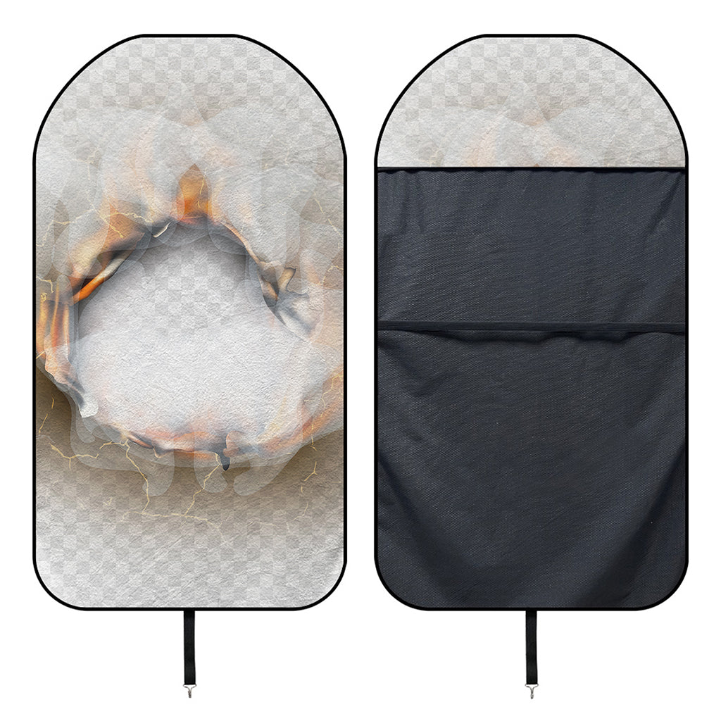 Burning Hole Print Waterproof Car Seat Cover