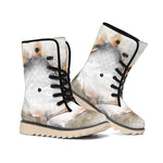 Burning Hole Print Winter Boots