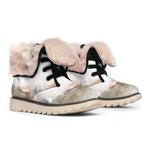 Burning Hole Print Winter Boots