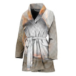 Burning Hole Print Women's Bathrobe