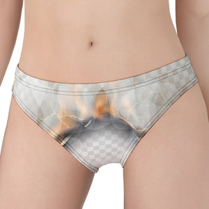 Burning Hole Print Women's Panties