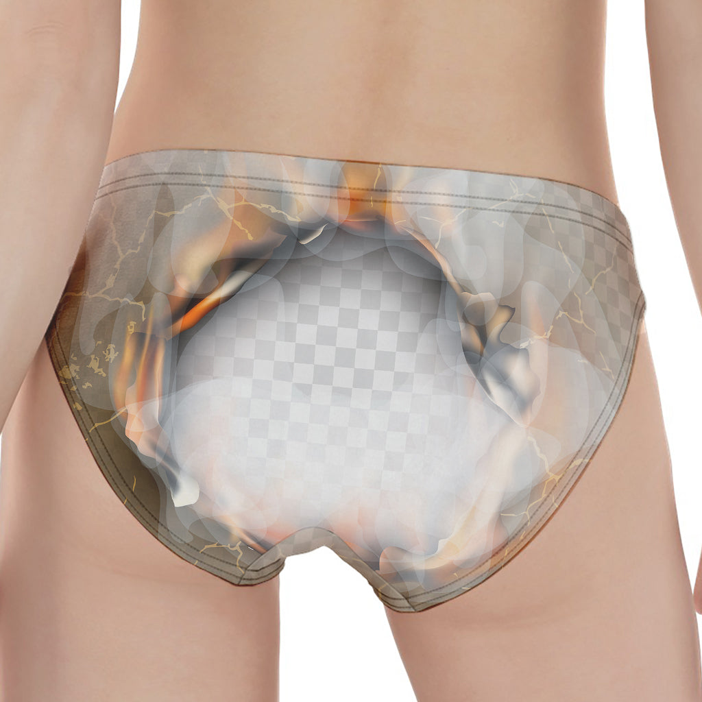 Burning Hole Print Women's Panties