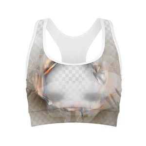 Burning Hole Print Women's Sports Bra