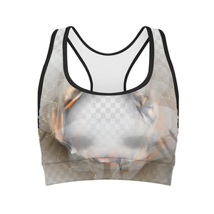 Burning Hole Print Women's Sports Bra