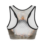 Burning Hole Print Women's Sports Bra